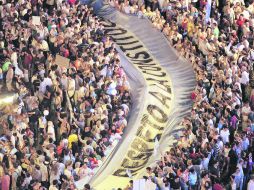 DESCONTENTO. La manifestación denominada ''8N'' fue convocada através de las redes sociales, en Buenos Aires. AFP  /