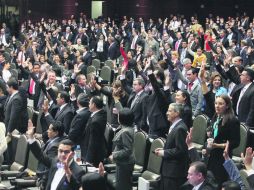 La votación. Los diputados aprobaron la reforma con 361 sufragios a favor y 128 en contra. EL UNIVERSAL  /