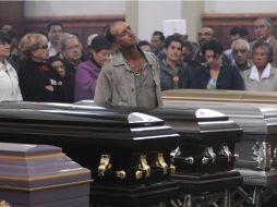 Funeral de las 10 víctimas en el estado de Antioquia, Colombia. AP  /
