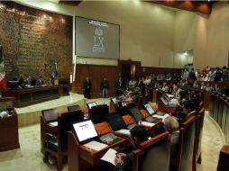 Imagen de la sesión del Congreso en la que se nombraron los neuvos directores de área.  /