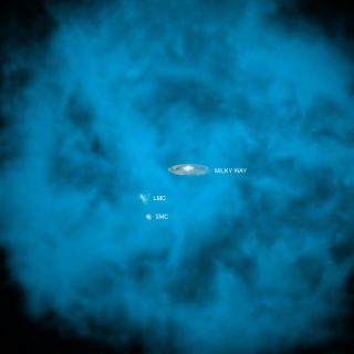 Halo gigantesco de gas caliente rodea la Vía Láctea