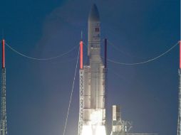 Arianespace informa que fue el sexto y penúltimo lanzamiento del año. EFE  /