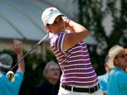 Creo que este es un proceso, mi golf va mejorando y quiero seguir así, señaló Tanya. ARCHIVO  /