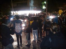 Los manifestantes se encuentran sobre la Av. Vallarta y su cruce con Chapultepec.  /