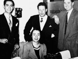 AYERES. Cristina Martín en su primer trabajo de periodista en México en 1948.  /