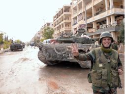 El régimen sirio mientras tanto se mantiene resistiendo los embates de la oposición. AFP  /