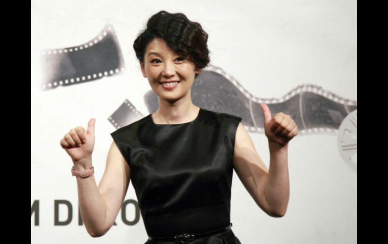La actriz Xu Fan, protagonista de ''1942'', en el Festival de Cine de Roma. EFE  /