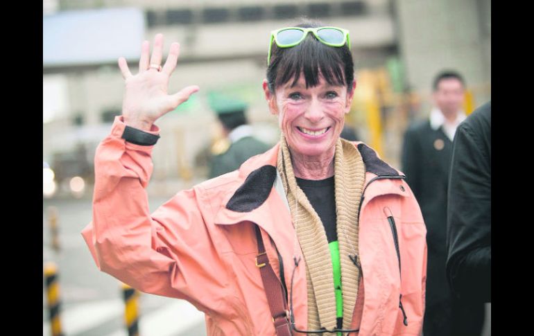 Geraldine Chaplin recorrió las calles y las salas de cine de Morelia como quien recorre los pasillos de su casa. ESPECIAL  /