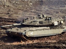 Tanque israelí en el territorio ocupado de Golán. AP  /