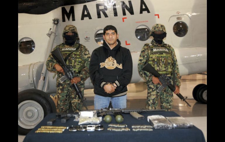 El Zacapapaz fue arrestado después de una persecución de personal naval en Saltillo. EFE  /