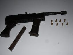 Localizaron una subametralladora del calibre .380, abastecida con ocho balas. ESPECIAL  /