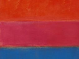 Obra titulada ''No.1 (Royal red and blue)'' de Mark Rothko, que se convirtió hoy en la estrella de una subasta. EFE  /