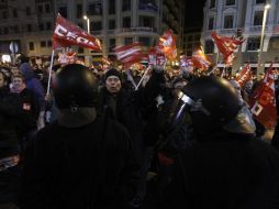 España comenzó la segunda huelga general en contra de las medidas de ajuste económico del gobierno de Mariano Rajoy. NTX  /