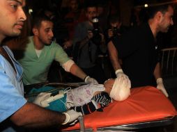 Un niño resultó herido durante los ataques. AFP  /