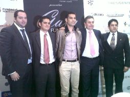 Rafael Márquez (c) se encuentra en la ciudad para dar a conocer el evento.  /