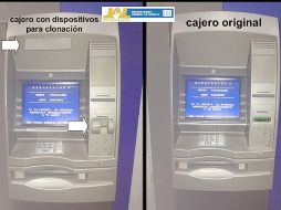 Son de un color muy semejante al del cajero, por lo que es fácil pensar que son parte del aparato. ESPECIAL  /