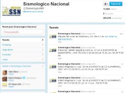 El Servicio Sismológico Nacional reportó una replica del movimiento con intensidad de 4.1 grados en la escala de Richter. ESPECIAL  /