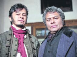 Gustavo Sánchez Parra y Dagoberto Gama dan vida a ''Mariano Carranco'' y ''Morelos'', respectivamente. EL UNIVERSAL  /