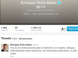 El presidente electo pide a los mexicanos ser tolerantes. ESPECIAL  /