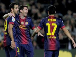 Con el doblete ante Zaragoza, Lionel Messi, el jugador 'estrella' del Barça, llega a los 78 goles este año. AFP  /