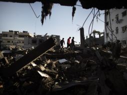 Daños dejados por ataques en Gaza. El secretario general de la ONU urgió a israelíes y a palestinos a un alto el fuego inmediato. AFP  /