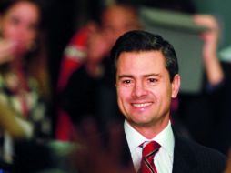 Pendiente. La semana pasada, Enrique Peña Nieto afinó con sus bancadas las iniciativas. NTX  /