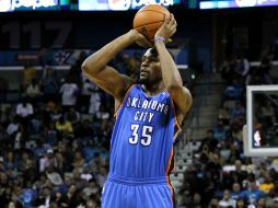 Kevin Durant se mostró satisfecho por haber ayudado a su equipo. AP  /