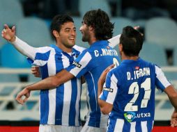 El jugador mexicano fue autor de dos goles durante el partido. MEXSPORT  /