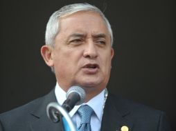El presidente guatemalteco, Otto Pérez Molina, anunció la cración del CRN tras hacer recorridos por zonas afectadas. ARCHIVO  /