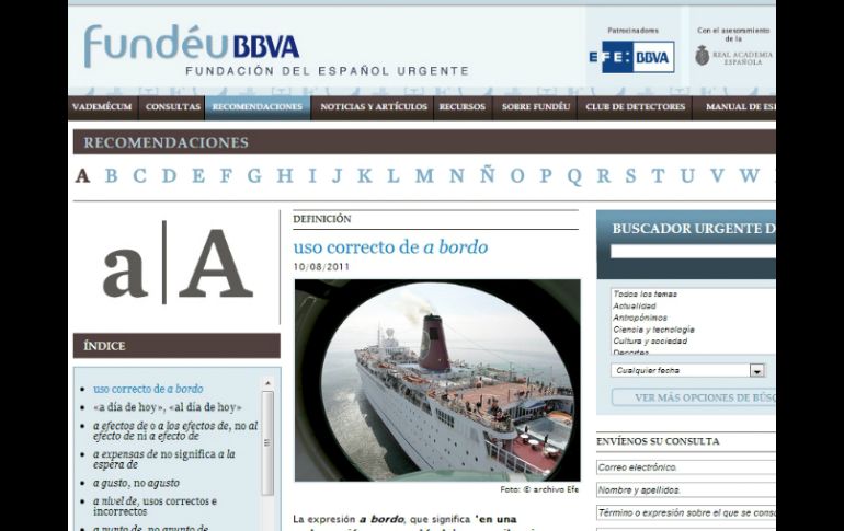 Trata de impulsar el buen uso del idioma español en los medios de comunicación. ARCHIVO  /