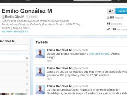 El tuit del Gobernador del Estado fue una de las primeras reacciones oficiales en conocerse. ESPECIAL TWITTER  /