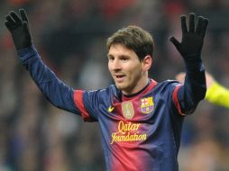 El delantero argentino ya presume 80 tantos en este 2012 y está a cinco del récord de Gerd ''Torpedo'' Muller. AFP  /