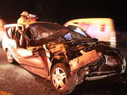 Los ocupantes del automóvil según declaró el conductor se dirigían al Estado de Guanajuato. ESPECIAL  /