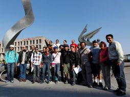 Los participantes en el reto partieron en bicicleta, auto, motocicleta, transporte público y la combinación bicicleta-camión.  /