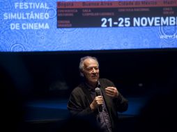 Herzog mostró su mejor cara ante el auditorio. EFE  /