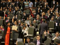 La Cámara de Diputados aprobó las reformas por mayoría de 293 votos, contra 94. NTX  /