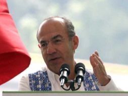 El Presidente Felipe Calderón realiza una gira por Veracruz. NTX  /