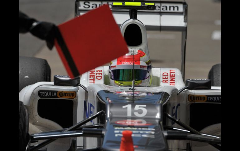 Sergio Pérez espera realizar cambios en su auto para ser competitivo en Interlagos. AFP  /