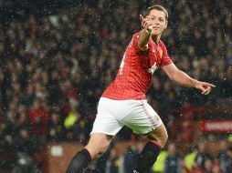 Javier ''Chicharito'' Hernández reafirma su gran momento como anotador. EFE  /