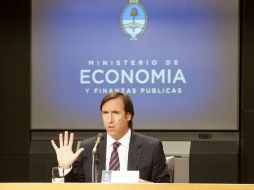 El titular del Ministerio de Economía, Hernán Lorenzino anunció que agotarán vías legales contra un fallo judicial en EU. EFE  /