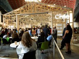 La charla se llevó a cabo en el Pabellón de Chile.  /