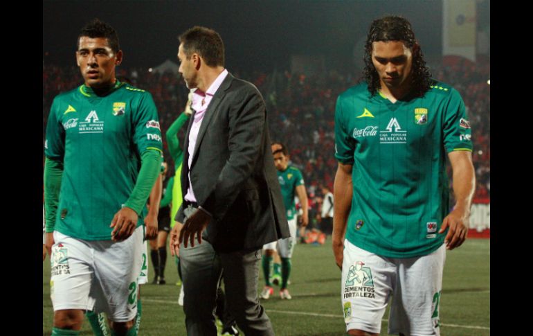 León marcó al menos un gol en todos los partidos del torneo, sin embargo ayer no pudo anotar. MEXSPORT  /
