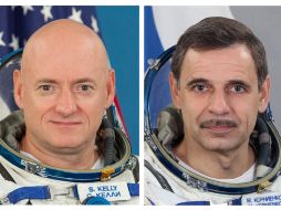 El astronauta estadounidense Scott Kelly y el cosmonauta ruso Mikhail Kornienko. AP  /