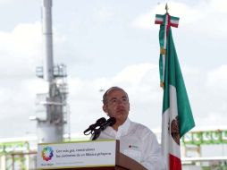 El Presidente Calderón afirma que deja las bases para un México más moderno. NTX  /