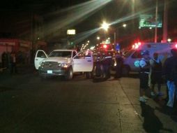 En el sitio del ataque fueron asegurados nueve casquillos de bala.  /