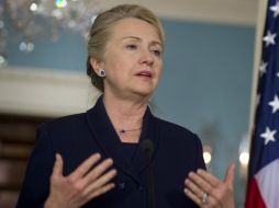 Hillary Clinton, dijo que el único camino hacia un Estado palestino es a través de las negociaciones directas con Israel. AFP  /