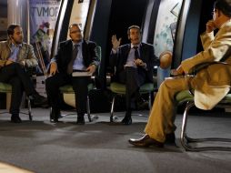 Fredy Alexander Suárez, Diego Zavala y Javier Aredondo estuvieron en el panel.  /