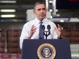 El presidente Barack Obama urgió de nuevo a los ciudadanos a que presionen a sus representantes en el Congreso, en materia fiscal. AFP  /