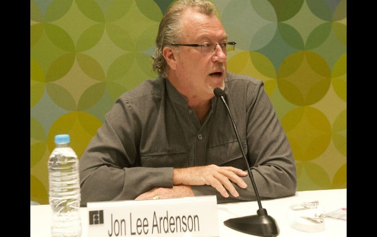 Jon Lee Anderson llegó a la feria para presentar su libro  ''La herencia colonial y otras maldiciones''.  /
