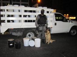Elementos de la Policía Estatal encontraron los precursores en San Pedro Tlaquepaque.  /